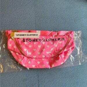 Stoney Clover Lane Jumbo Fanny pack pink hearts